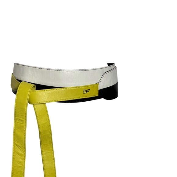 Vintage Diane Von Furstenberg Leather Wrap Belt Women Size small Colorblock main image 8